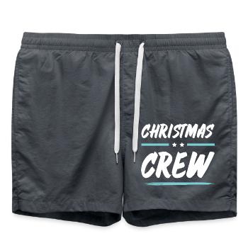 Christmas Crew - Swim Trunks - anthracite - Front - AI Model Male 185 light (185cm)