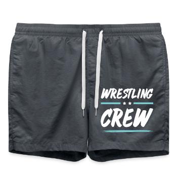 Wrestling Crew - Swim Trunks - anthracite - Front - AI Model Male 185 light (185cm)
