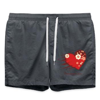 L’amour intemporel - Short de bain - charbon - Devant - AI Model Male 185 light (185cm)