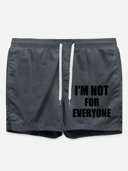 i'm not for everyone - Swim Trunks - anthracite