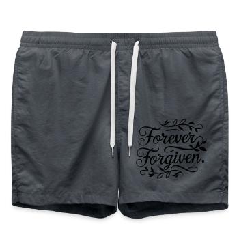 Für immer vergeben - Badeshorts - Anthrazit - Vorne - AI Model Male 185 light (185cm)