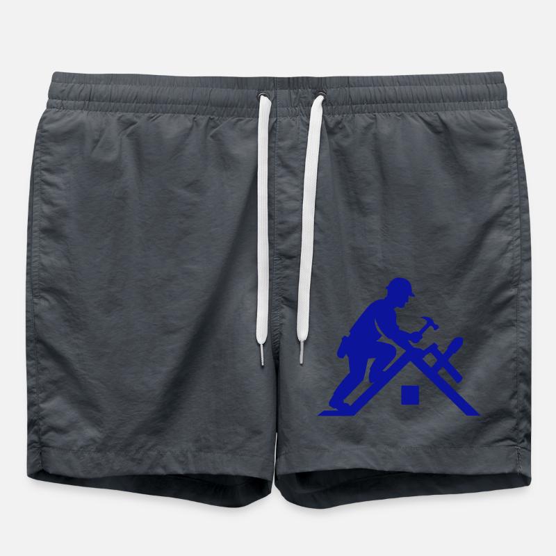 dachdecker dach - Badeshorts - Anthrazit