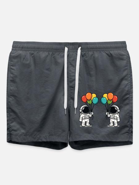 Astronaut Balloons 2 - Swim Trunks - anthracite