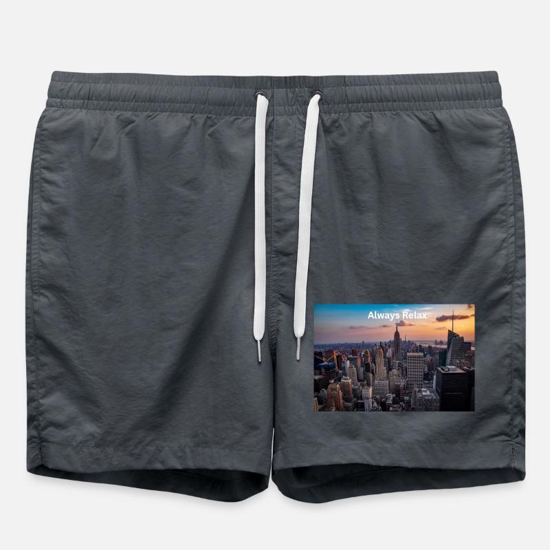 Städtische Abendruhe - Badeshorts - Anthrazit