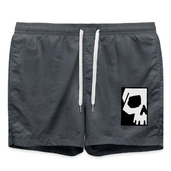 Totenkopf - Badeshorts - Anthrazit - Vorne - AI Model Male 185 light (185cm)