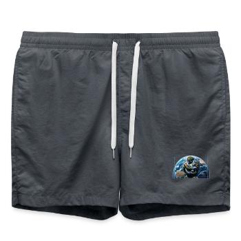 Man and Woman of the Earth – The Elements of Nature - Swim Trunks - anthracite - Front - AI Model Male 185 light (185cm)