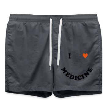 Médecine - Short de bain - charbon - Devant - AI Model Male 185 light (185cm)
