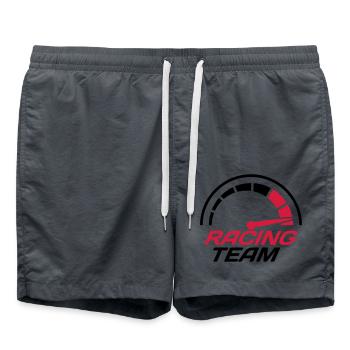 Racing team speedometer quick lawn - Swim Trunks - anthracite - Front - AI Model Male 185 light (185cm)