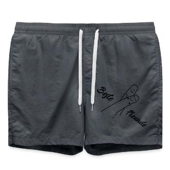 beste freunde - Badeshorts - Anthrazit - Vorne - AI Model Male 185 light (185cm)