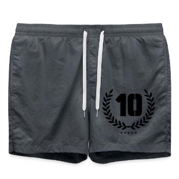 kranz 10 - Badeshorts - Anthrazit - Vorne - AI Model Male 185 light (185cm)