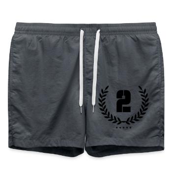 Wreath 2 - Swim Trunks - anthracite - Front - AI Model Male 185 light (185cm)