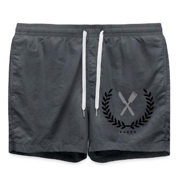 Armoiries de la coutellerie - Short de bain - charbon - Devant - AI Model Male 185 light (185cm)
