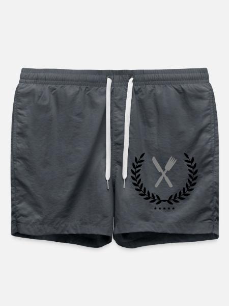besteck wappen - Badeshorts - Anthrazit