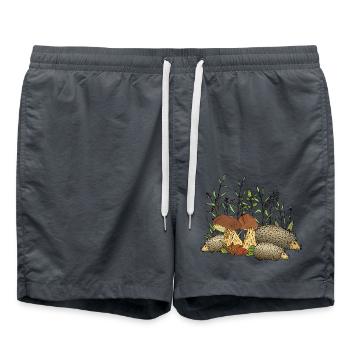 Igel - Badeshorts - Anthrazit - Vorne - AI Model Male 185 light (185cm)