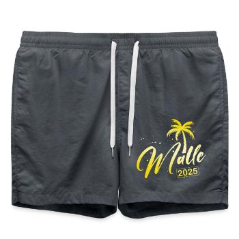 Malle 2025 Palmier de Majorque - Short de bain - charbon - Devant - AI Model Male 185 light (185cm)