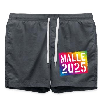 Malle 2025 Colorful Mallorca - Swim Trunks - anthracite - Front - AI Model Male 185 light (185cm)