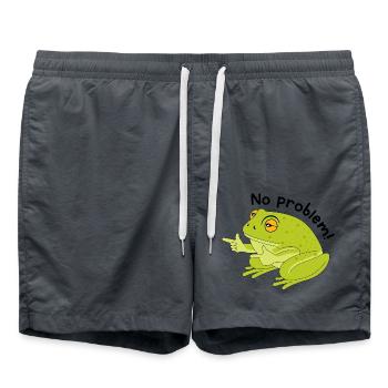 Frog no problem - Swim Trunks - anthracite - Front - AI Model Male 185 light (185cm)
