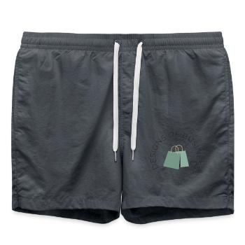 logo transparent png - Badeshorts - Anthrazit - Vorne - AI Model Male 185 light (185cm)
