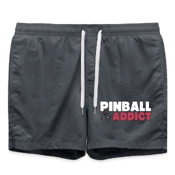 Pinball Addict Pinball Machine Cadeau de collection - Short de bain - charbon - Devant - AI Model Male 185 light (185cm)