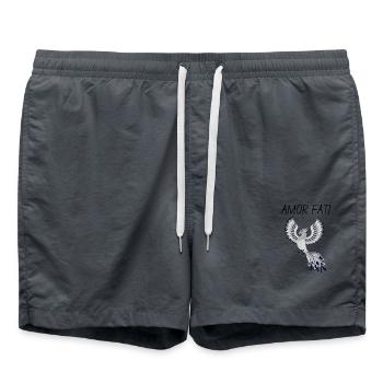 Amor Fati - Swim Trunks - anthracite - Front - AI Model Male 185 light (185cm)