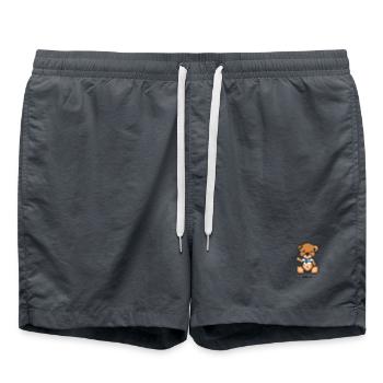 Pixel Bear Finland - Swim Trunks - anthracite - Front - AI Model Male 185 light (185cm)