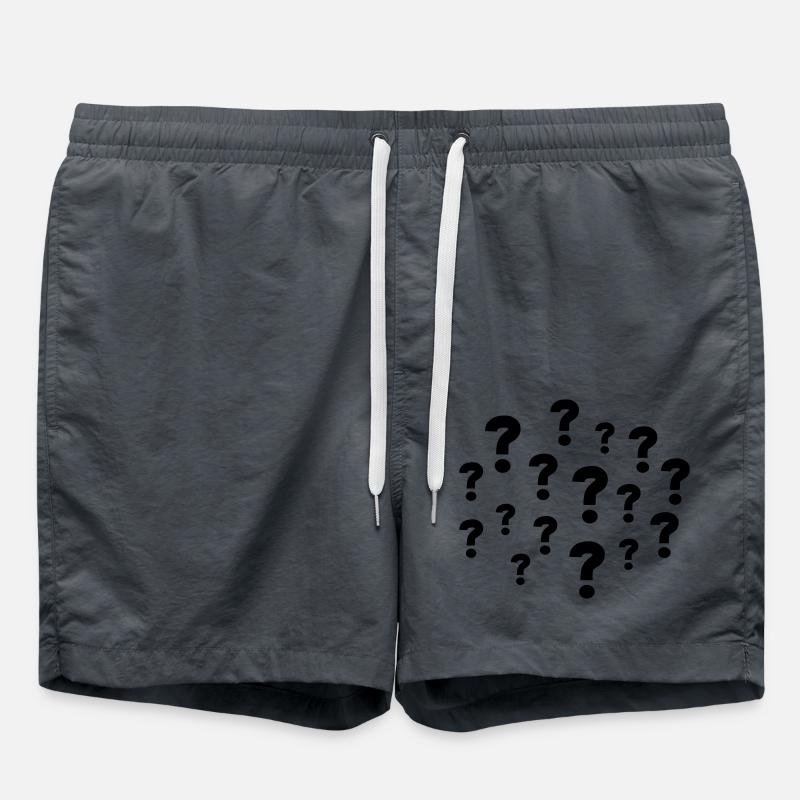 Question Marks - Swim Trunks - anthracite