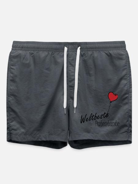 Weltbeste Patentante - Badeshorts - Anthrazit