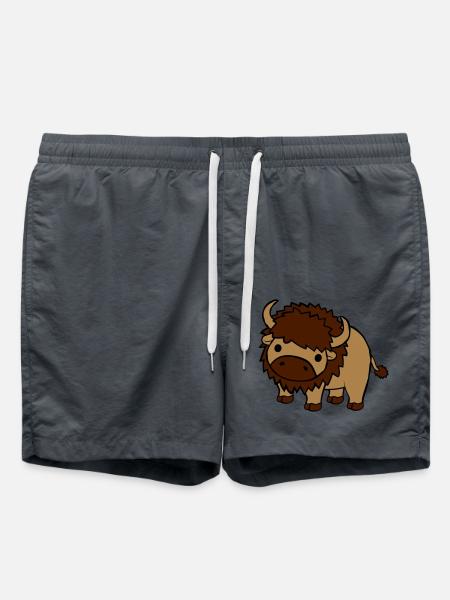 Sweet large bison - Swim Trunks - anthracite