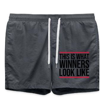 À quoi ressemblent les gagnants - Short de bain - charbon - Devant - AI Model Male 185 light (185cm)