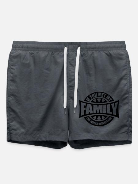 you would understand quote - Swim Trunks - anthracite