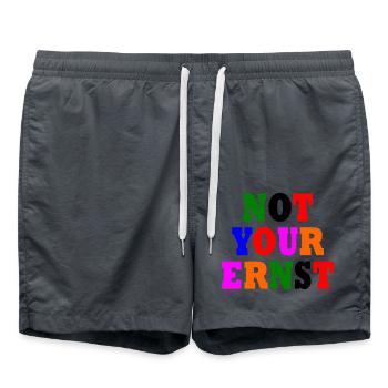 Not your ernst - Swim Trunks - anthracite - Front - AI Model Male 185 light (185cm)