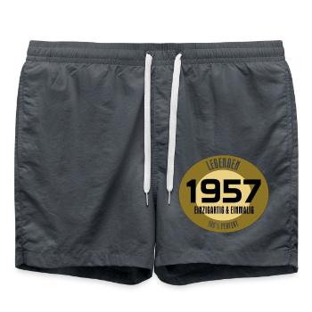 jahrgang1957_02 - Badeshorts - Anthrazit - Vorne - AI Model Male 185 light (185cm)