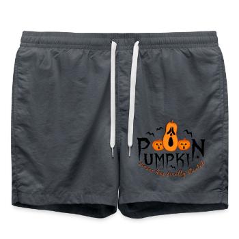 citrouille citrouille halloween - Short de bain - charbon - Devant - AI Model Male 185 light (185cm)