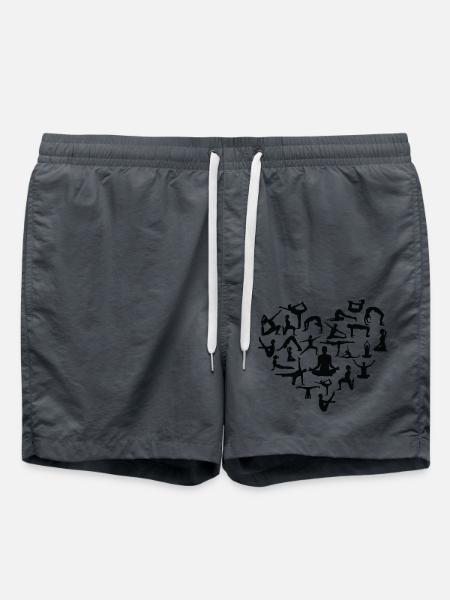 Yoga Meditation Spa Namaste - Swim Trunks - anthracite