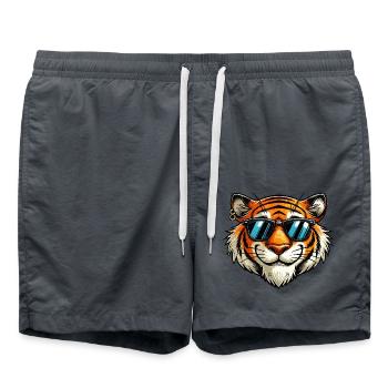 Tiger Sunglasses - Swim Trunks - anthracite - Front - AI Model Male 185 light (185cm)