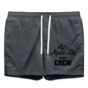 Équipe de fête après ski - Short de bain - charbon - Devant - AI Model Male 185 light (185cm)