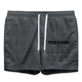 Arten von Nasen Vintage Nasenformen - Badeshorts - Anthrazit - Vorne - AI Model Male 185 light (185cm)