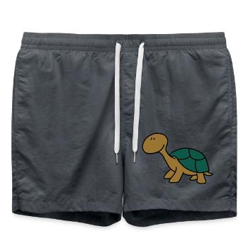 Langsam ist nicht unbedingt schlecht! - Badeshorts - Anthrazit - Vorne - AI Model Male 185 light (185cm)