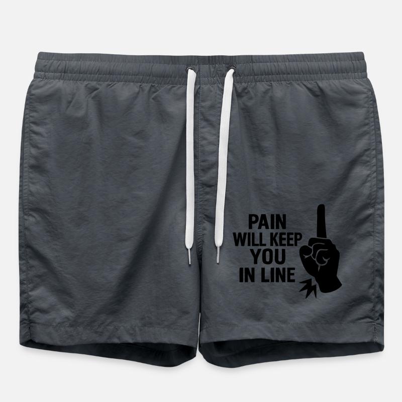 Save the world - Swim Trunks - anthracite