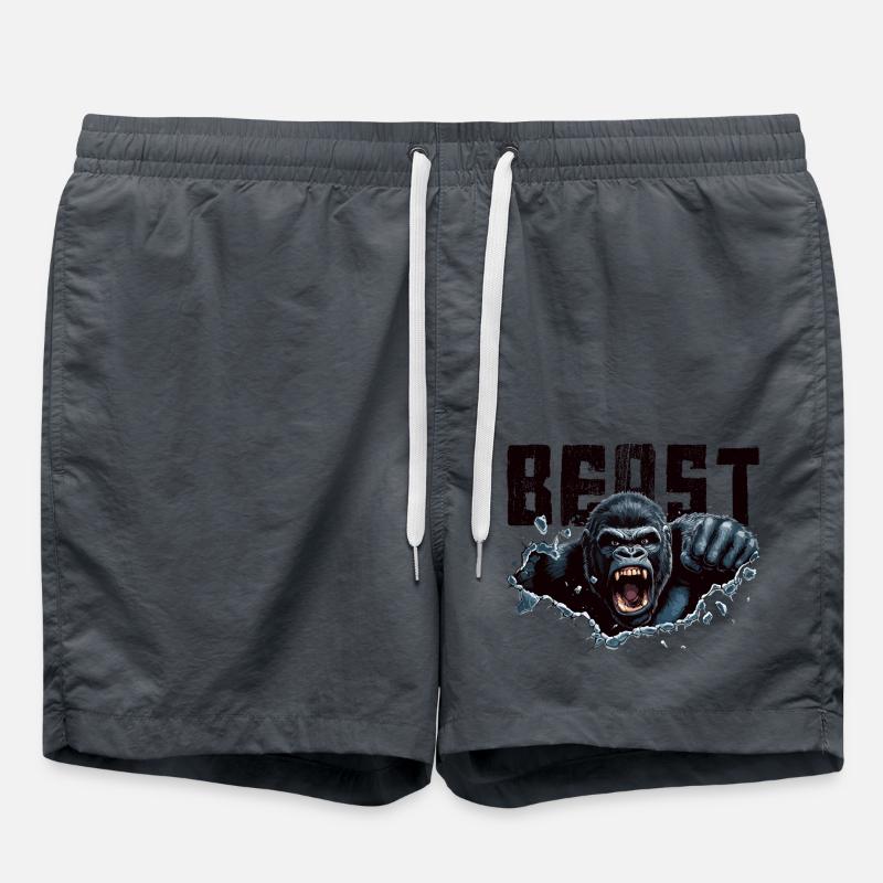 Gorilla Beast - Badeshorts - Anthrazit