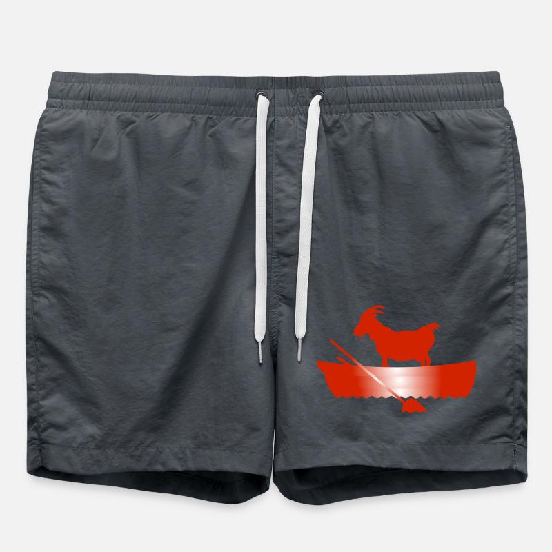 G.O.A.T. Chèvre dans le bateau - Short de bain - charbon