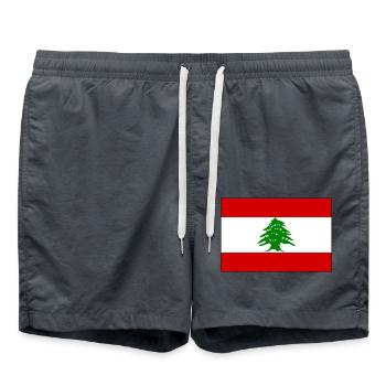 Libanon - Badeshorts - Anthrazit - Vorne - AI Model Male 185 light (185cm)
