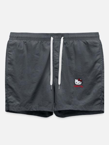 Hello Kitty Portrait brodé - Short de bain - charbon