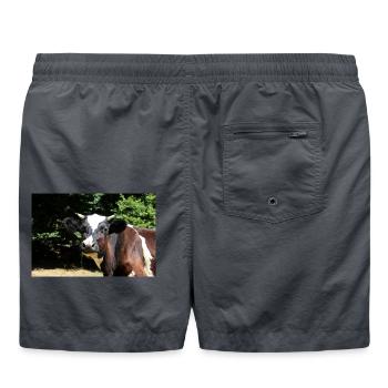 Affiche de vache - Short de bain - charbon - Dos
