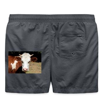 Affiche de vache - Short de bain - charbon - Dos