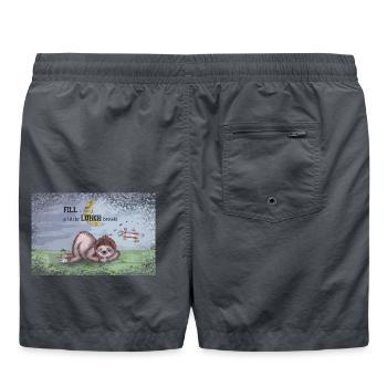Fill is having a littl LUNCH break - Badeshorts - Anthrazit - Hinten