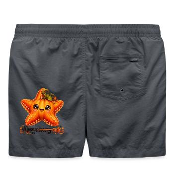 Fuchsfisch-Seestern - Badeshorts - Anthrazit - Hinten