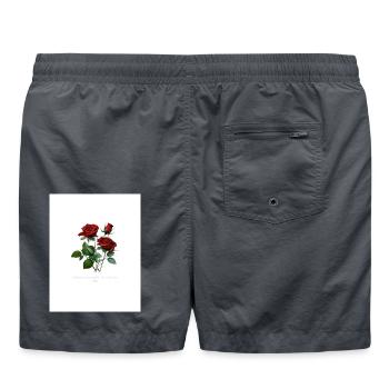 Motif rose Donne vie à la vie... - Short de bain - charbon - Dos