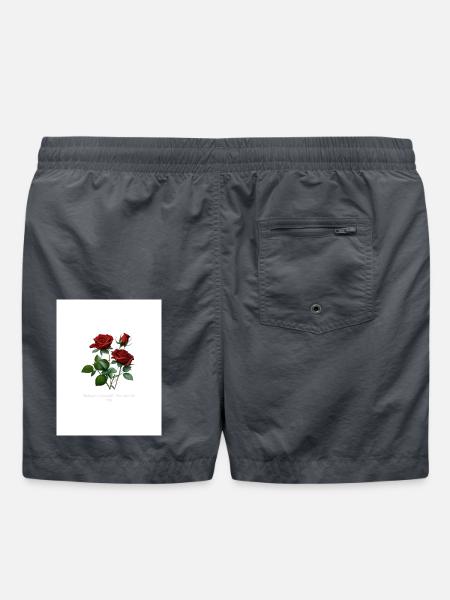 Rose motif Brings life to life... - Swim Trunks - anthracite