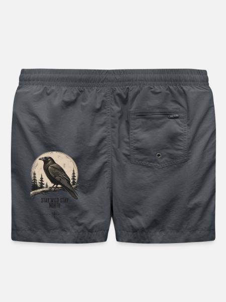 Vintage Nordic Raven T-Shirt - Badeshorts - Anthrazit